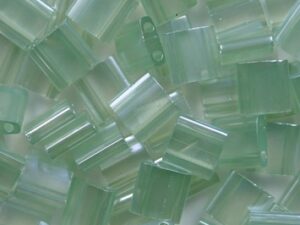 TL-0370 Seafoam Green Luster Miyuki Tila Beads 5x5 mm