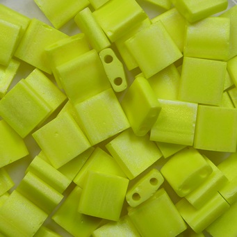 TL-0404FR Opaque Matte Yellow AB Miyuki Tila Bead color 404FR