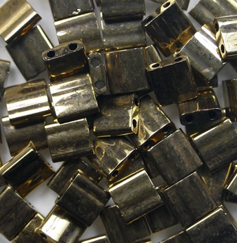 TL-0457 Metallic Dark Bronze Miyuki Tila Bead color 457