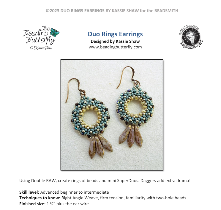 duo rings earrings