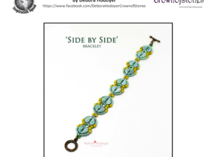 P Side by Side Bracelet by Deborah Hodoyer Free Pattern bij Paisley Duo - Afbeelding 1