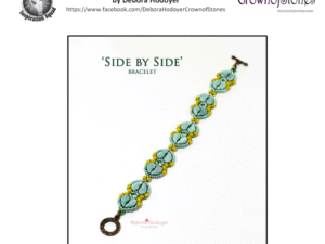 P Side by Side Bracelet by Deborah Hodoyer Free Pattern bij Paisley Duo