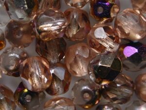 FP1-06-00030HA Crystal Blue Star Czech Glass Facet Firepolish 6 mm 25 stuks