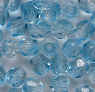 FP1-06-29602CR Coated Aqua-Crystal Firepolish 6 mm color 29602CR