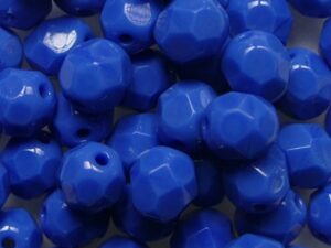FP1-06-33200 Opaque Blue Czech Glass Facet Firepolish 6 mm 25 stuks