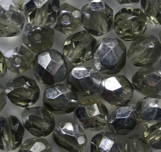 FP1-06-40010S Light Black Diamond Half Labrador Firepolish 6 mm color 40010-27001