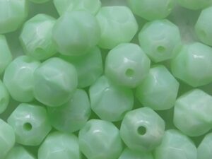 FP1-06-54200 Opaque Azur Turquoise Czech Glass Facet Firepolish 6 mm 25 stuks