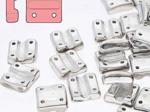FX-V-00030-27000 Crystal Full Labrador 4-Hole Fixer Bead Verticaal 5 gr. - Afbeelding 1