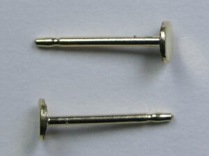 GF10R Gold Filled oorstekers met 3 mm plaatje