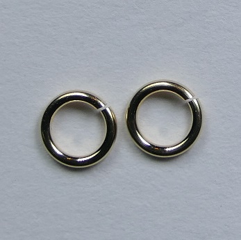 GJ64 Gold Filled open jumpringetjes 4 mm