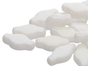 NV-03000-14400 Chalk White Luster Navette Beads 10 gram - Afbeelding 1