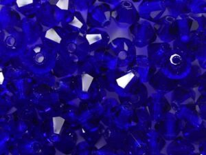 PrBic-04-COB Cobalt Blue Preciosa Bicones 4 mm 25 stuks