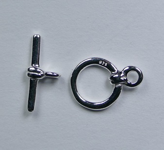 S34001 Sterling Zilver kleine Toggle Clasp 7,5x11 mm