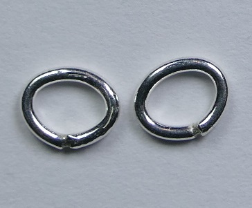 SJSR450 Sterling Zilver gesloten ovale jumpringetjes 4x5 mm