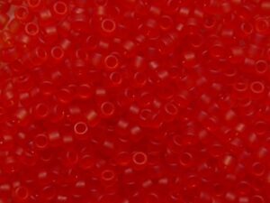 TT-01-0005F Transparent Frosted Light Siam Ruby TOHO Treasures 11/0