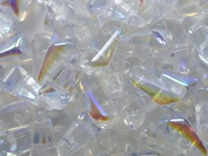 VX-00030-28701 Crystal AB 2-Hole Vexolo Beads 5x8 mm
