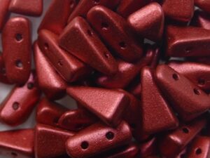 VX-01890 Lava Red 2-Hole Vexolo Beads 5x8 mm