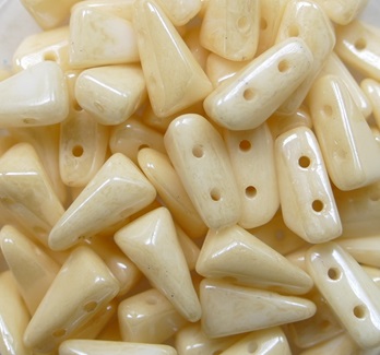 VX-02010-14413 Alabaster Champagne Luster Vexolo Beads 5x8 mm color 02010-14413 VX-02010-14413 Alabaster Champagne Luster 2-Hole Vexolo Beads 5x8 mm