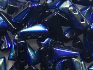 VX-23980-28701 Jet AB 2-Hole Vexolo Beads 5x8 mm