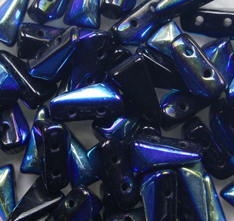 VX-23980-28701 Jet AB Vexolo Beads 5x8 mm color 23980-28701 VX-23980-28701 Jet AB 2-Hole Vexolo Beads 5x8 mm