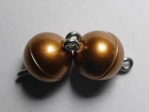 Acryl Magnetic Clasp: Orange Mat 10 mm.