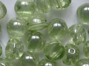 CAB-2-hole-00030-14457 Crystal Mint Green Luster 2-hole Cabochons 6 mm