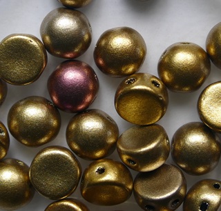 CAB-2-hole-01610 Metallic Mix 2-hole cabochon 6 mm color 01610