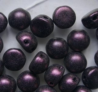CAB-2-hole-23980-94106 Polychrome Pink Olive 2-hole cabochon 6 mm color 23980-94106