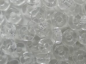 HN-00030 Crystal Hex Nut Beads 5x2 mm, 10 gram - Afbeelding 1