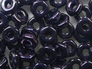 HN-23980-15001 Jet Nebula Hex Nut Beads 5x2 mm, 10 gram - Afbeelding 1