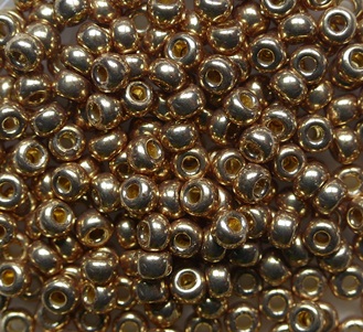 M-8-4204 Duracoat Galvanized Champagne Miyuki rocailles 8-0 color 4204