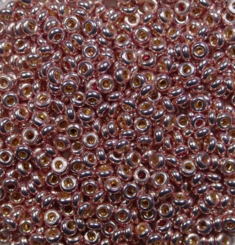 TN-11-PF0552 Toho Demi Round 11-0 Permanent Finish Galvanized Sweet Blush color PF552
