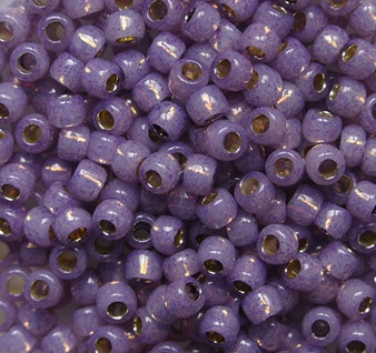 TR-08-PF2108 Permanent Finish Silver Lined Milky Amethyst Toho Rocailles 8-0 color PF2108