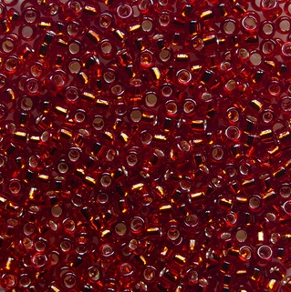 TT-01-0025C Silver-Lined Ruby Toho Treasures 11-0 color 25C