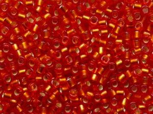 TT-01-0025F Silver Lined Frosted Light Siam Ruby TOHO Treasures 11/0