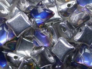 WD-00030-51008 Crystal Backlit Petroleum Wibeduo 8x8 mm 10 Pc.