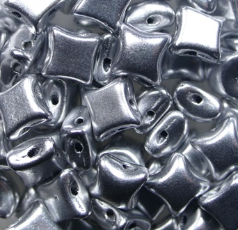 WD-01700 Matte Metallic Silver Wibeduo 8x8 mm color 01700