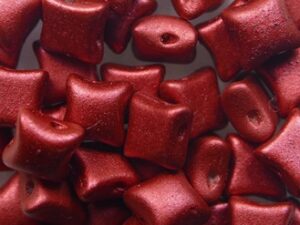 WD-01890 Lava Red Wibeduo 8x8 mm 10 Pc.