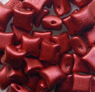WD-01890 Lava Red Wibeduo 8x8 mm color 01890