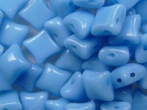 WD-63020 Opaque Blue Turquoise Wibeduo 8x8 mm 10 Pc.