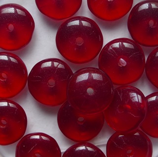 0050350 Siam Ruby Disc Beads 8x3 mm color 90080