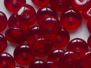 0050351 Siam Ruby Disc Beads schijfje 7x2,5 mm 75 Pc.