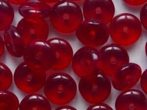 0050352 Siam Ruby Disc Beads schijfje 6x2,5 mm 100 Pc. - Afbeelding 1