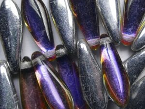 0070487 Backlit Vapor Dagger Beads 16x5 mm 20 Pc.