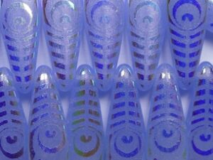 0090496 Light Sapphire Opal Full AB Eye Dagger Beads 16x5 mm 20 Pc. - Afbeelding 1