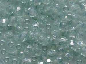 FP1-03-60000L Light Aquamarine Luster Czech Glass Facet Firepolish 3mm 50 stuks - Afbeelding 1