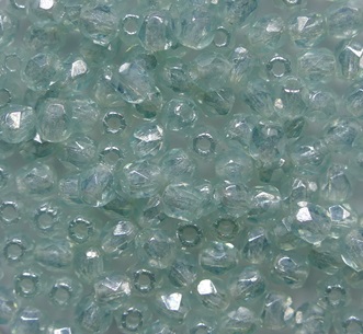 FP1-03-60000L Light Aquamarine Luster Facet Firepolish 3 mm color L60000