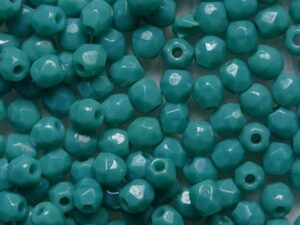 FP1-03-63150 Persian Turquoise Czech Glass Facet Firepolish 3mm 50 stuks - Afbeelding 1