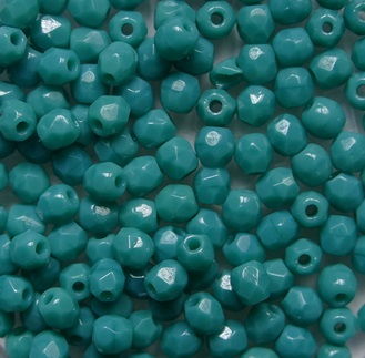 FP1-03-63150 Persian Turquoise Facet Firepolish 3 mm color 63150