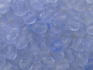 FP1-04-30020M Matte Light Sapphire Czech Glass Facet Firepolish 4mm 50 stuks